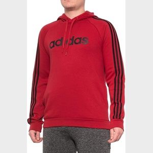 NWT adidas Men's Essentials 3-Stripes Pullover Hoodie Size Large